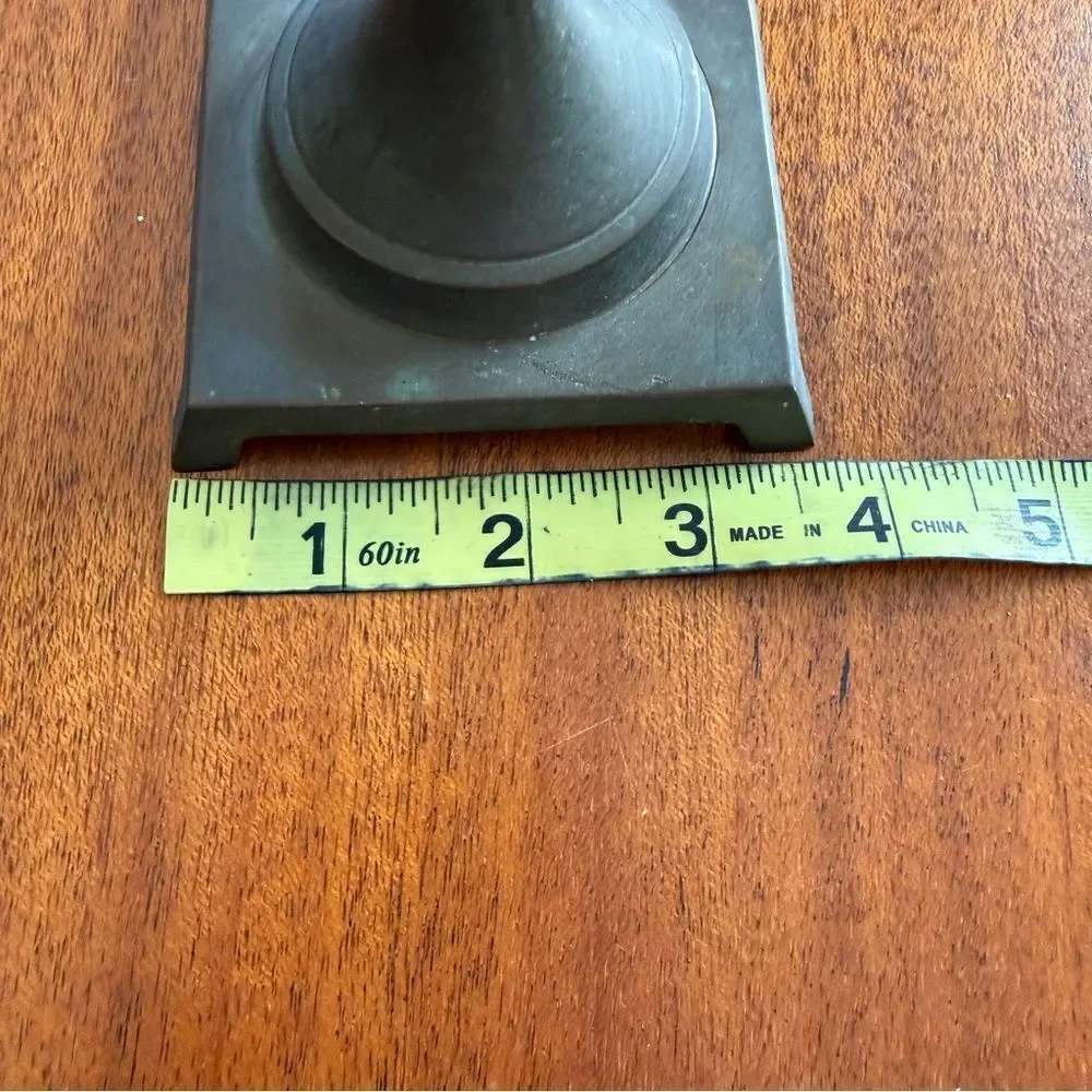 Vintage MCM Twist Brass Candlestick Holder 12.5